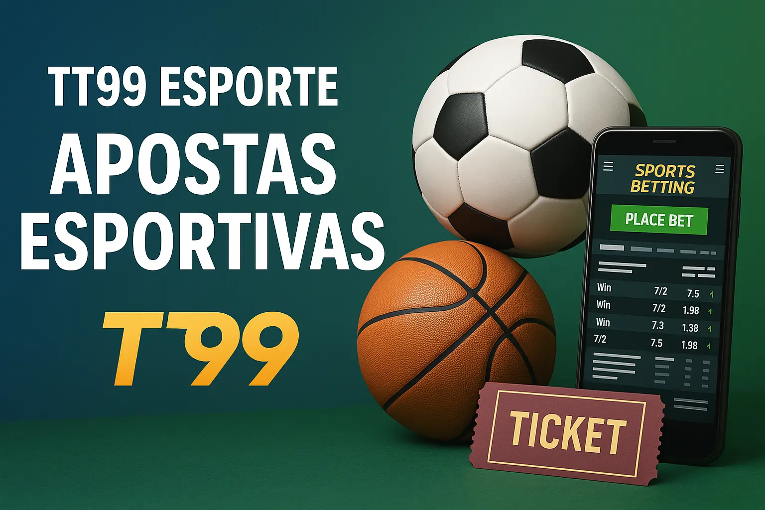 Aposte em apostas esportivas no cassino online TT99