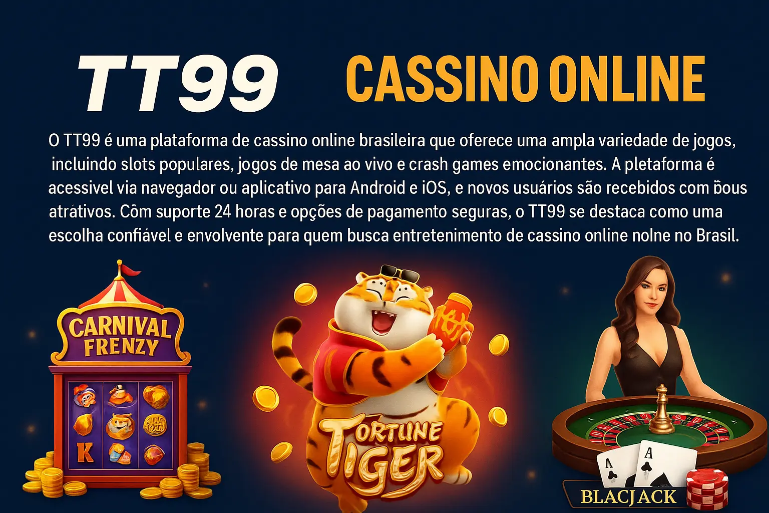 Jogos de cassino online TT99